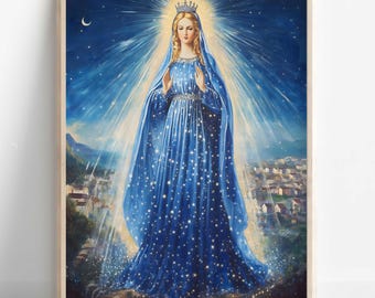 Christian Art, Mother Mary, Mary Mother of Jesus, Modern Christian Painting, Modern Christian Art, Jesus Christ Painting
