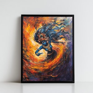 Kali, Goddess Kali, Kali Maa, Hindu Goddess Kali, kali Art, Kali Mata, Hindu Goddess Wall Art, Goddess, Hindu God, Digital Print of Kali