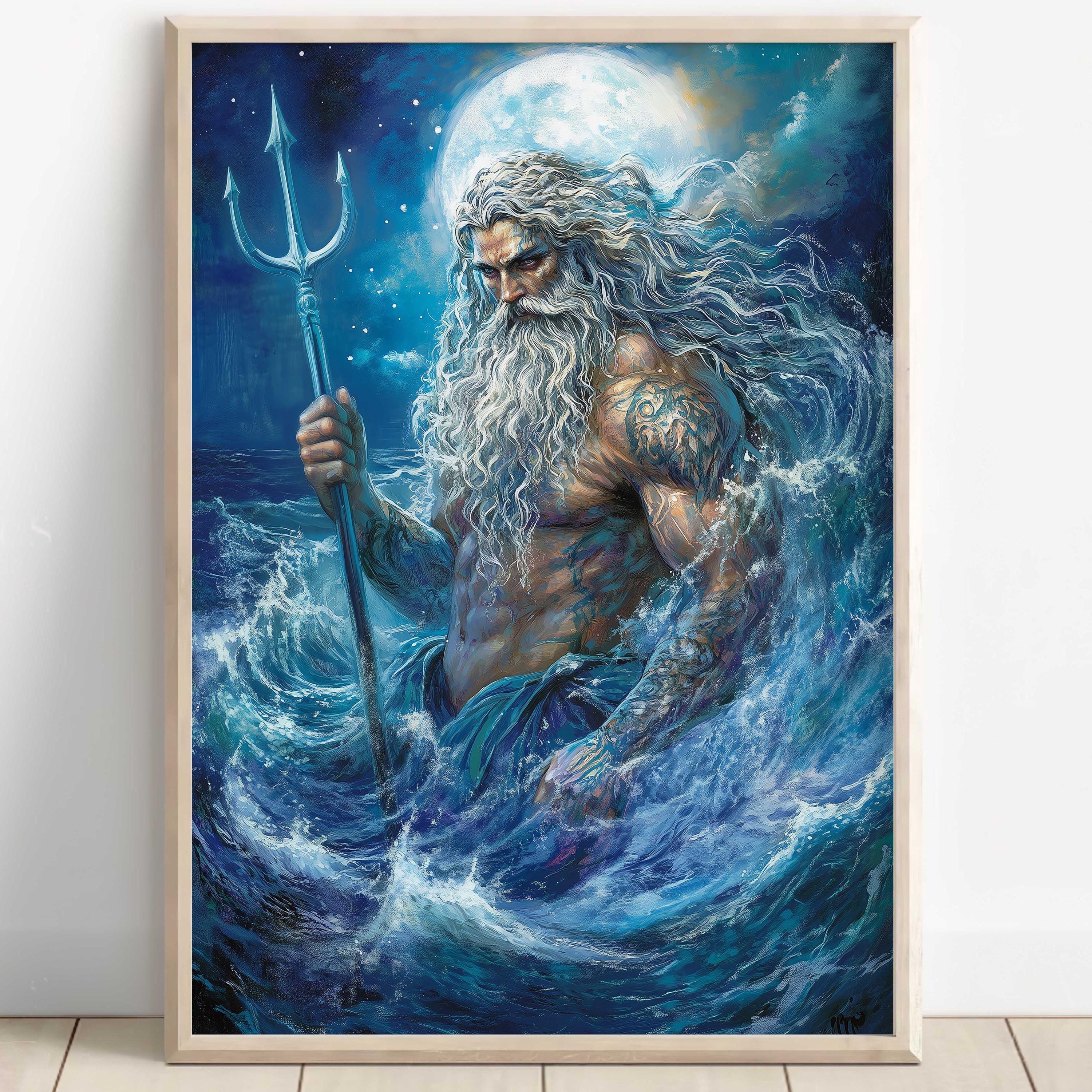 Poseidon Poster - Etsy