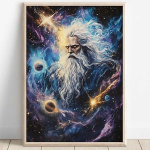 Zeus Wall Art, King of the gods, Greek gods poster, Greek god decor, Greek gods wall art, Greek mythology, Greek god Zeus art