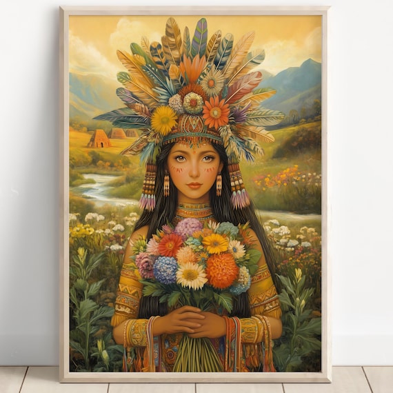 アステカの壁画、ショチケツァルの芸術、アステカの美の女神の装飾