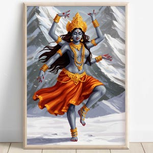 Kali, Goddess Kali, Kali Maa, Hindu Goddess Kali, kali Art, Kali Mata, Hindu Goddess Wall Art, Goddess, Hindu God, Digital Print of Kali
