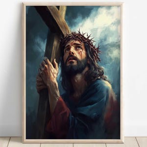 Christian Art, Crucifixion, Jesus will Save You, Modern Christian Painting, Modern Christian Art, Jesus Christ Painting
