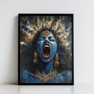Kali, Goddess Kali, Kali Maa, Hindu Goddess Kali, kali Art, Kali Mata, Hindu Goddess Wall Art, Goddess, Hindu God, Digital Print of Kali