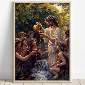 Dionysus Wall Art, God of wine, festivity, and theater, Greek gods poster, Greek god decor, Greek gods wall art, Greek god Dionysus Art