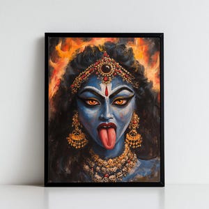 Kali, Goddess Kali, Kali Maa, Hindu Goddess Kali, kali Art, Kali Mata, Hindu Goddess Wall Art, Goddess, Hindu God, Digital Print of Kali