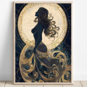 Aphrodite Wall Art, Greek Goddess of Beauty Print, Divine Feminine Decor, Ancient Greece-Inspired Painting, Greek Mythology Poster