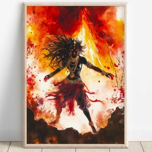 Kali, Goddess Kali, Kali Maa, Hindu Goddess Kali, kali Art, Kali Mata, Hindu Goddess Wall Art, Goddess, Hindu God, Digital Print of Kali