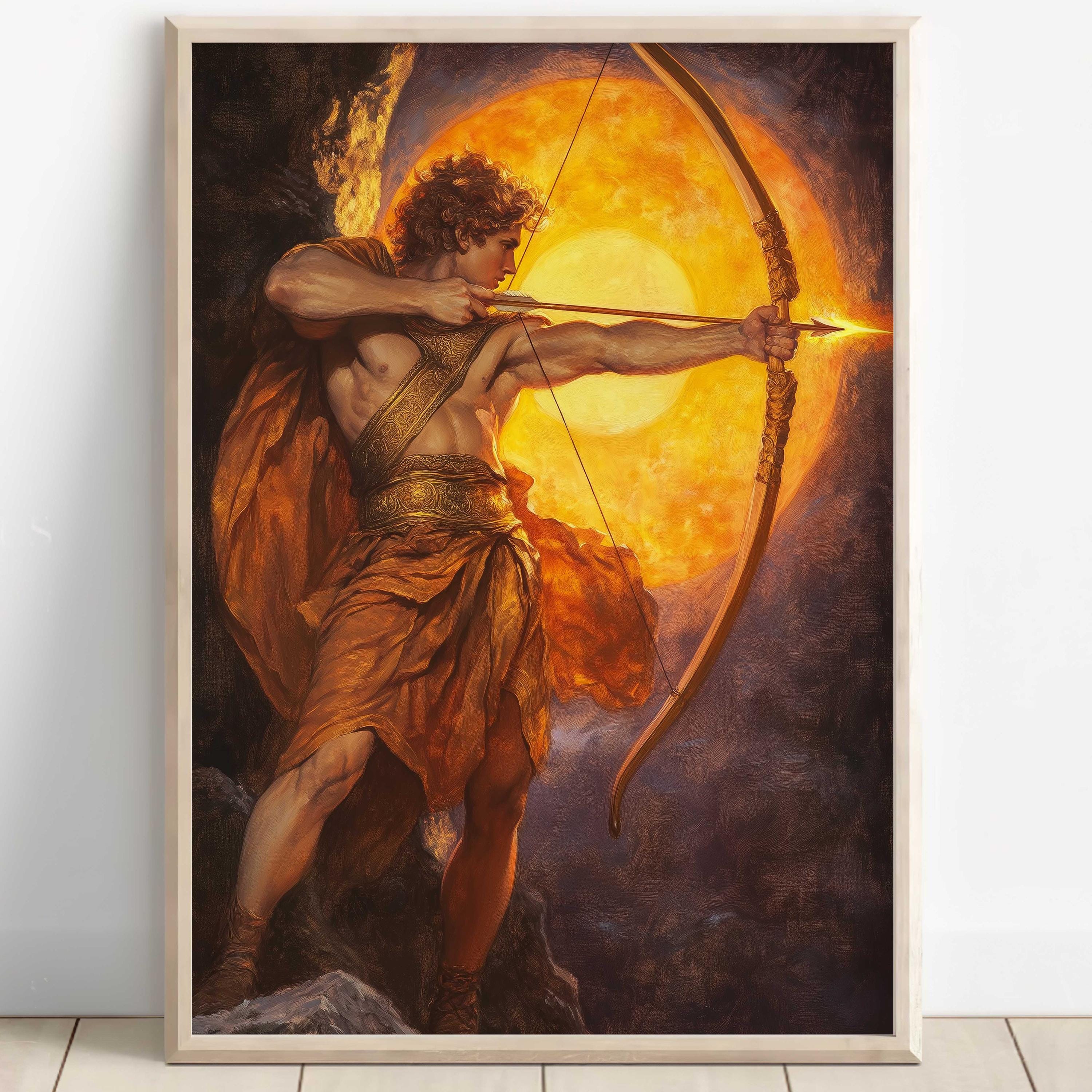Apollo Wall Art, God of the Sun, Greek Gods Poster, Greek God Decor ...