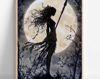 Athena Wall Art, Goddess Athena Canvas, Greek Goddess of the War, Greek Mythology Poster, Ancient Greece Poster, Divine Feminine Decor