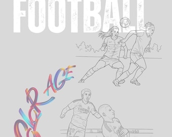 Football Coloring Pages to Download – Printable Sports Drawings for Kids and Football Fans – Fun and Creative Digital Book
