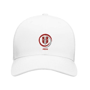 Peru Soccer Hat Peru futbol hat Peru World Cup Qualifiers Peru National Team Hat Seleccion Peru Gifts for him.