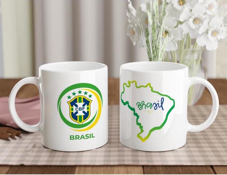 Brasil Soccer Mug: World Cup 2026 Fan Gift