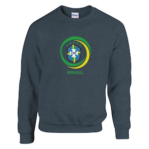 Brasil Soccer Unisex Pullover Sweatshirt Brasil National Team gifts For Him and Her