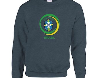 Sudadera unisex de la selección brasileña de fútbol, ideal para él y para ella.