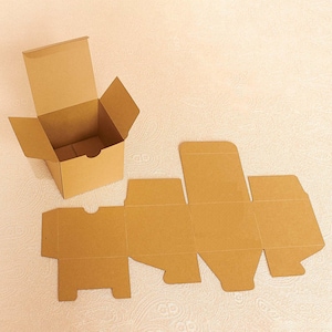Plantilla de caja de favor cuadrada svg, caja de regalo de baby shower cortada con láser Cricut, caja de favor de cartón de fiesta de boda, caja de bricolaje de cameo de silueta, dxf pdf