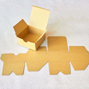 Plantilla svg de caja de pastel plana, caja de panadería Cricut, caja de pastelería, caja cuadrada cortada con láser, caja de obsequio, caja de regalo de cartón, cameo de Papercut Pdf-Dxf-Ai-Cdr