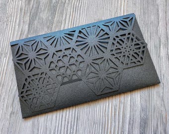 Svg luxury men&#39;s gift envelope template for cash, Birthday money holder for cricut, Papercut laser cut wedding gift card, cameo cdr, ai, dxf