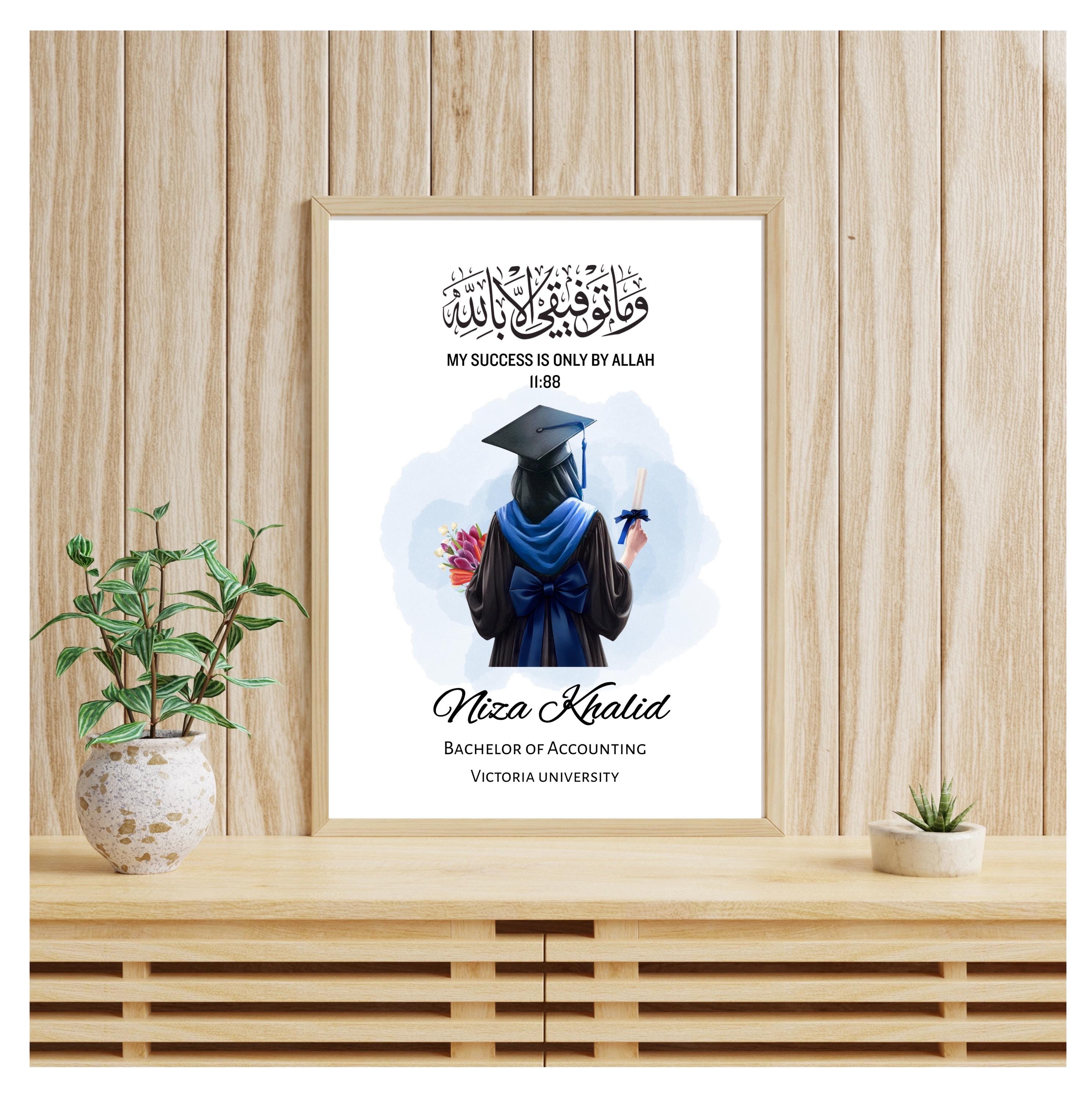 Personalized Islamic Graduation Print | Quran Quote (digital Download ...