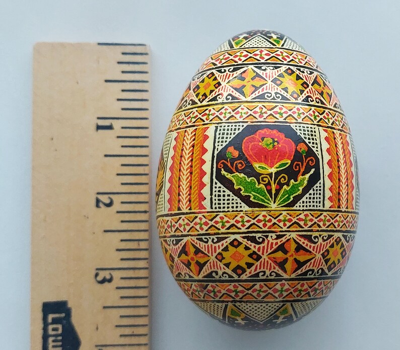 Easter Egg Goose Pysanka, Real Traditional Ukrainian Goose Egg, Poppy ...