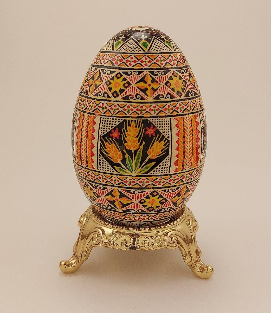 Easter Egg Goose Pysanka, Real Traditional Ukrainian Goose Egg, Poppy ...
