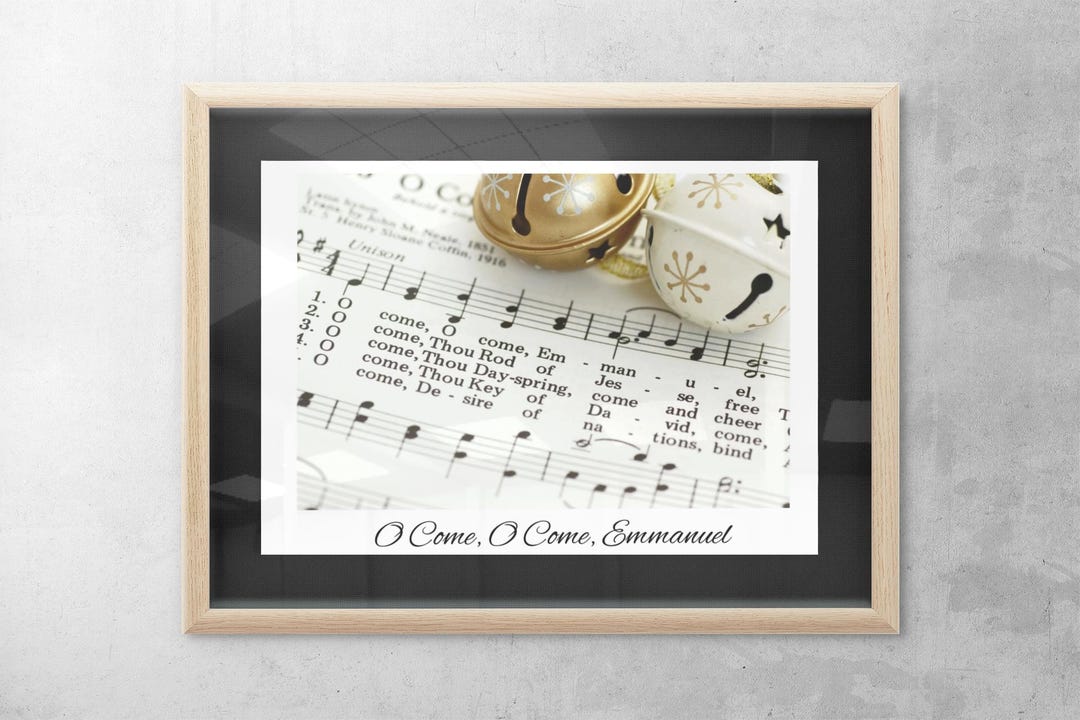 Christmas Hymn Printable Wall Art for Home Christmas Office Wall Art ...