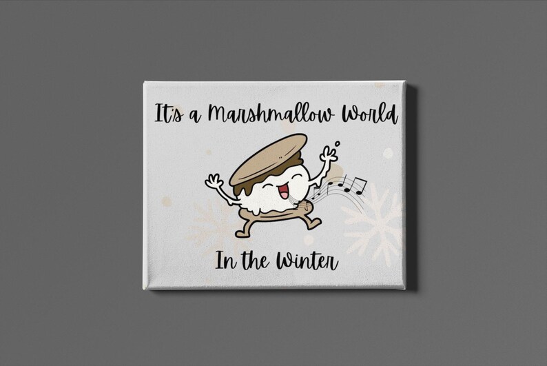 It’s a Marshmallow World Digital Download Printable Seasonal Wall Art ...