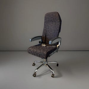 EasyJet Airbus A319 G-EZAB upcycled office desk chair home office aircraft chair