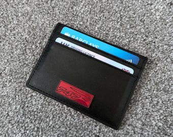 Billetera portatarjetas con fuselaje del Boeing 747, British Airways G-CIVO, dinero reciclado, tarjeta de crédito, cuero