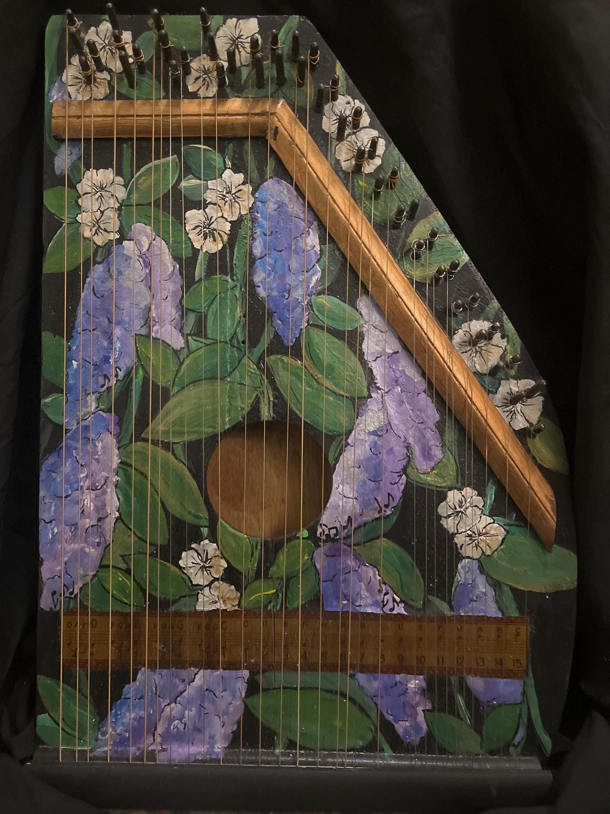 Antique Lap Harp - Etsy