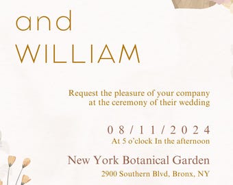 Wedding Invitation Template Set | Customizable Wedding Invite | Instant Download | DIY Editable Invitation | Wedding Invitation Canva