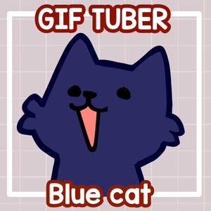 黒猫 pngtuber、黒猫 giftuber、かわいい猫 pngtuber、男性 pngtuber、すぐに使えるストリーマーアバター、モデル猫 PNGtuber、veadotube モデル