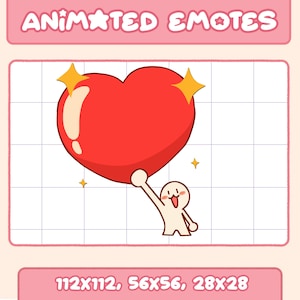 Emote animée - emote Saint-Valentin - emote amour - emote coeur - emote amour donnant - Saint Valentin - discorde - contraction