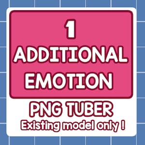 PNGTUBER, PNGTUBER personalizzato, PNGTUBER con emozioni aggiuntive, espressione personalizzata, espressioni aggiuntive, commissioni PNGTUBER