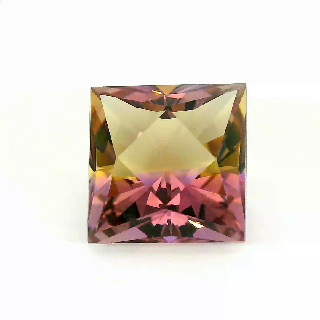 Natural Ametrine Gemstone – 4.13crt Octagon Cut Purple & Yellow Bi ...