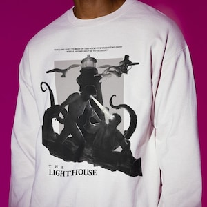 The Lighthouse Sweatshirt, Robert Pattinson Willem Dafoe Fan Apparel, Film Lover Gift, Movie Night Crewneck Sweater, The Lighthouse Merch