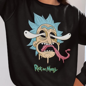 Rick And Morty Sweatshirt, Professor Rick Sweater, Funny Rick Morty Series Merch, Rick Sanchez Crewneck Apparel, Cartoon Lover Gifts