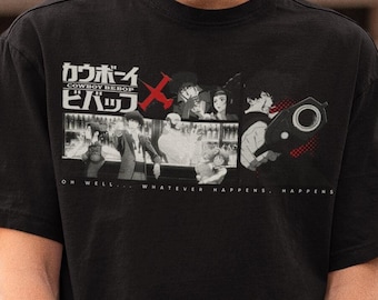 Cowboy Bebop Shirt, Anime Fans Apparel, Gift for Anime Lovers, Vintage Anime Merch, 90s Retro Anime T-shirt, Unisex Spike Spiegel Manga Tee