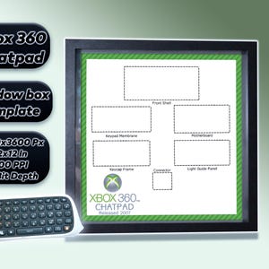 Xbox 360 Chatpad Keypad Teardown Shadow Box Template - Etsy