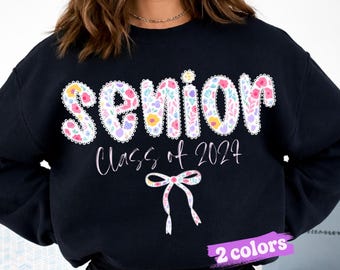 Floral Senior 2027 PNG, Coquette Class of 2027 Sublimation Design
