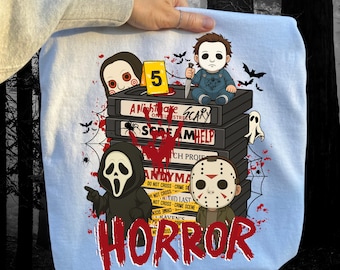 90s Horror Movie PNG, Halloween VHS Clipart, Scary Characters Png, Retro Halloween Sublimation, Horror Movie Design for Shirts, VHS Tape Png