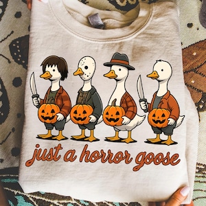 Solo un&#39;oca horror in formato Png, Clipart di un&#39;oca sciocca di Halloween, Sublimazione di un&#39;oca di Halloween, Divertente Png di Halloween, Png horror, Stagione spettrale in formato Png