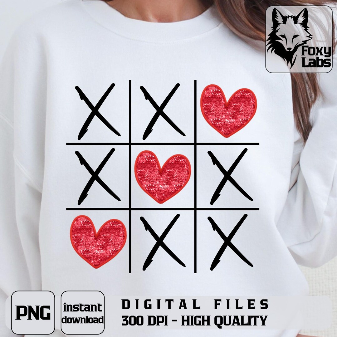Valentines Day Png, Valentine Png, Tic Tac Toe XOXO Png, Valentine ...