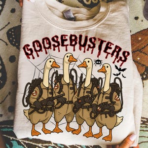 Goosebusters Halloween PNG, Halloween Png, Goose Png, Spooky Goosey Sublimation, Goosebumps Png, Goose Halloween Png, Funny Trendy Halloween