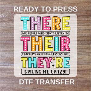 Funny Teacher DTF Transfers, Back To School Ready To Press, First Day Of School DTF Print, High Quality, Heat Transfer, Iron On Transfer