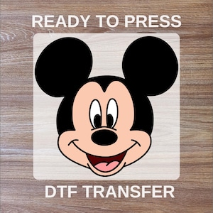Disney Mickey DTF Transfer, Mickey Mouse Ready To Press, Disneyland DTF Print, Disney High Quality, Heat Transfer, Mickey Iron On Transfer