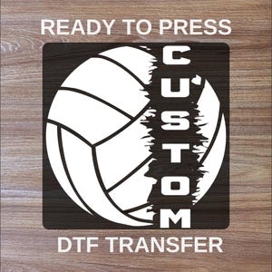 Ballon de volleyball personnalisé prêt à imprimer, transferts DTF sport, haute qualité tendance, transferts thermiques personnalisés, transferts thermocollants, feuilles chauffantes