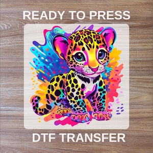 90s Inspired Tiger DTF Transfers, Vintage Style Tiger Ready To Press, Graphic Tiger High Quality, Heat Press, Iron On Transfers, Full Color