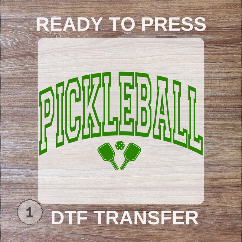 Pickleball Heat Transfer Iron On - Etsy
