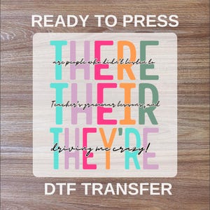Funny Teacher DTF Transfers, Back To School Ready To Press, First Day Of School DTF Print, High Quality, Heat Transfer, Iron On Transfer